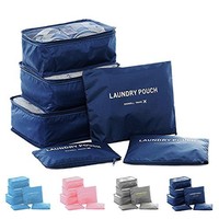 6 Set Packing Cubes,travel Luggage Organizer-3 Travel Cubes + 3 Pouches 6 Set Packing Cubes,travel Luggage Organizer-3 Travel Cubes + 3 Pouches