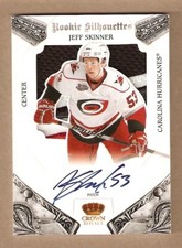 2010-11 JEFF SKINNER CROWN ROYALE ROOKIE SILHOUETTES AUTO PATCH 22/25
