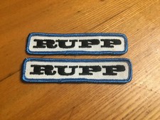 Lot 2 Vintage NOS OEM Rupp Mini Bike Patch Roadster Sticker Nitro Magnum Rebel