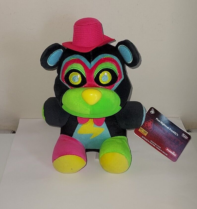 10 Inch Freddy Plush Toy Funko Five Nights at Freddy's Security Breach  Blacklight Glamrock