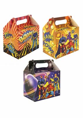 Superheld H/B Partyboxen Superheld Picknick Essen Geschenkbox Geburtstag Speiseteller