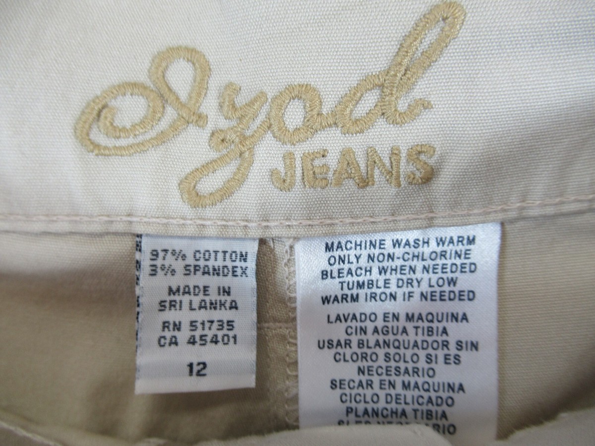 Short Bermuda Skinny IZOD Femme Taille 9 – Beige – Taille Moyenne – Stretch NEUF
