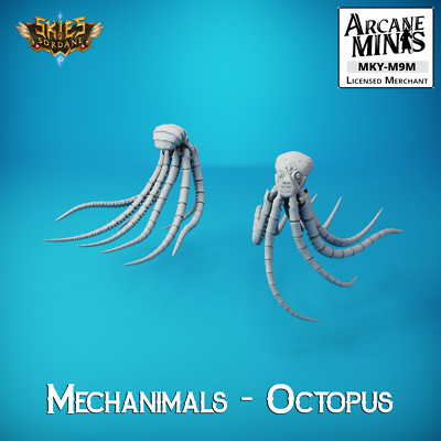 D&D Miniature Mechanimal Mechanical Animal Octopus Dungeons and Dragons