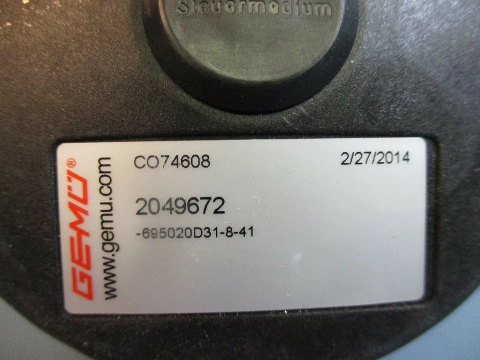 Válvula de diafragma Gemu CO74608 2049672 NUEVO SIN CAJA Foto 2 de 4