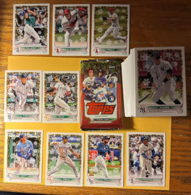 2022 Topps Holiday Baseball Complete Set #HW1-200 Cards Julio Witt Jr