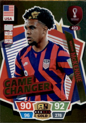Adrenalyn XL WM 2022 Qatar Trading Card Nr 423 - Weston McKennie - Game Changer
