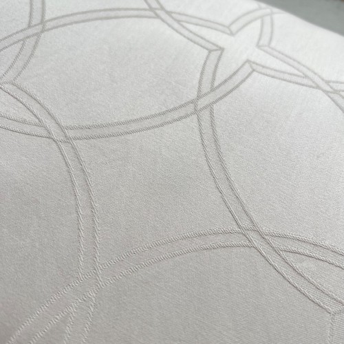 Frette Italy KING Duvet Cover Ivory Beige Embossed 101x88 Medallion Sateen Luxe - Picture 4 of 12