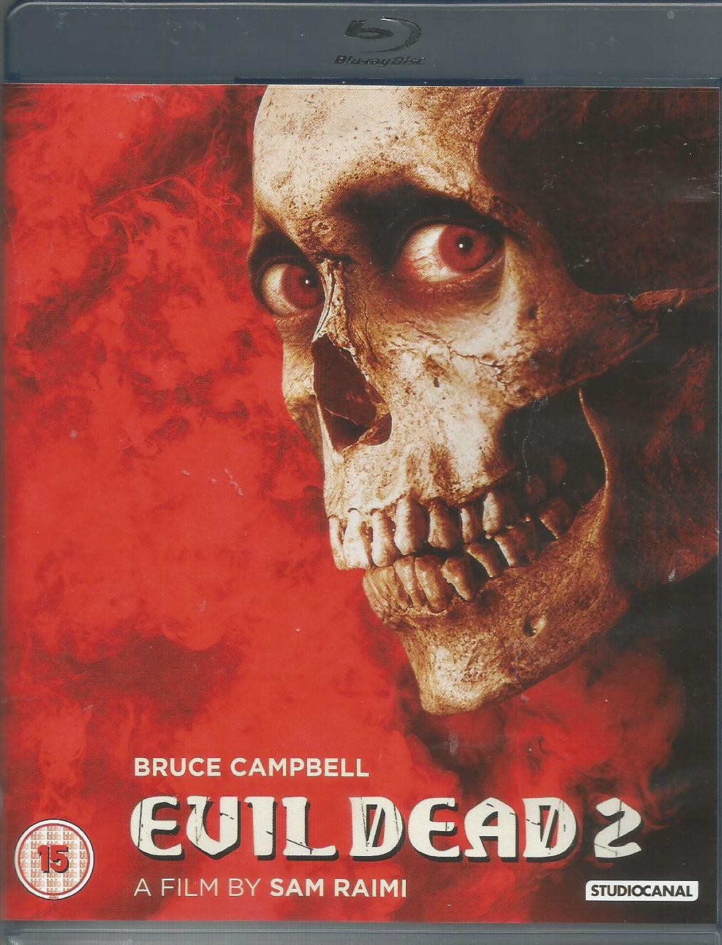Evil Dead 2 Blu Ray Bruce Campbell Sam Raimi horror 2 discs