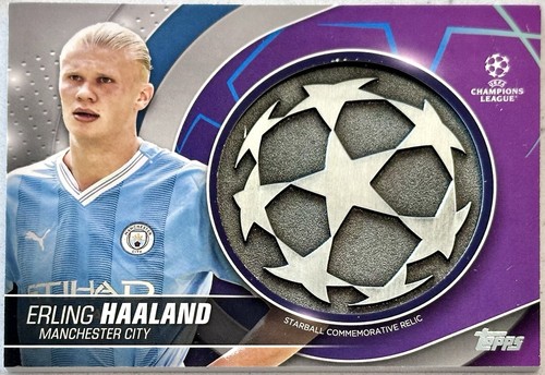 Erling Haaland #SC-EH 2023 Topps UEFA Club Starball Commemorative Relic card