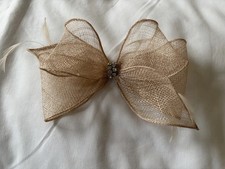 Debenhams Beige Jewelled Fascinator 8in x 5in