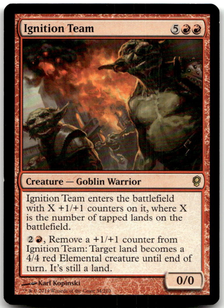 Ignition Team 34 Rare Conspiracy Magic: The Gathering Lightly Played
