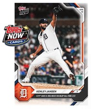 2026 Topps Now MLB #83 Kenley Jansen Detroit Tigers - IN HAND
