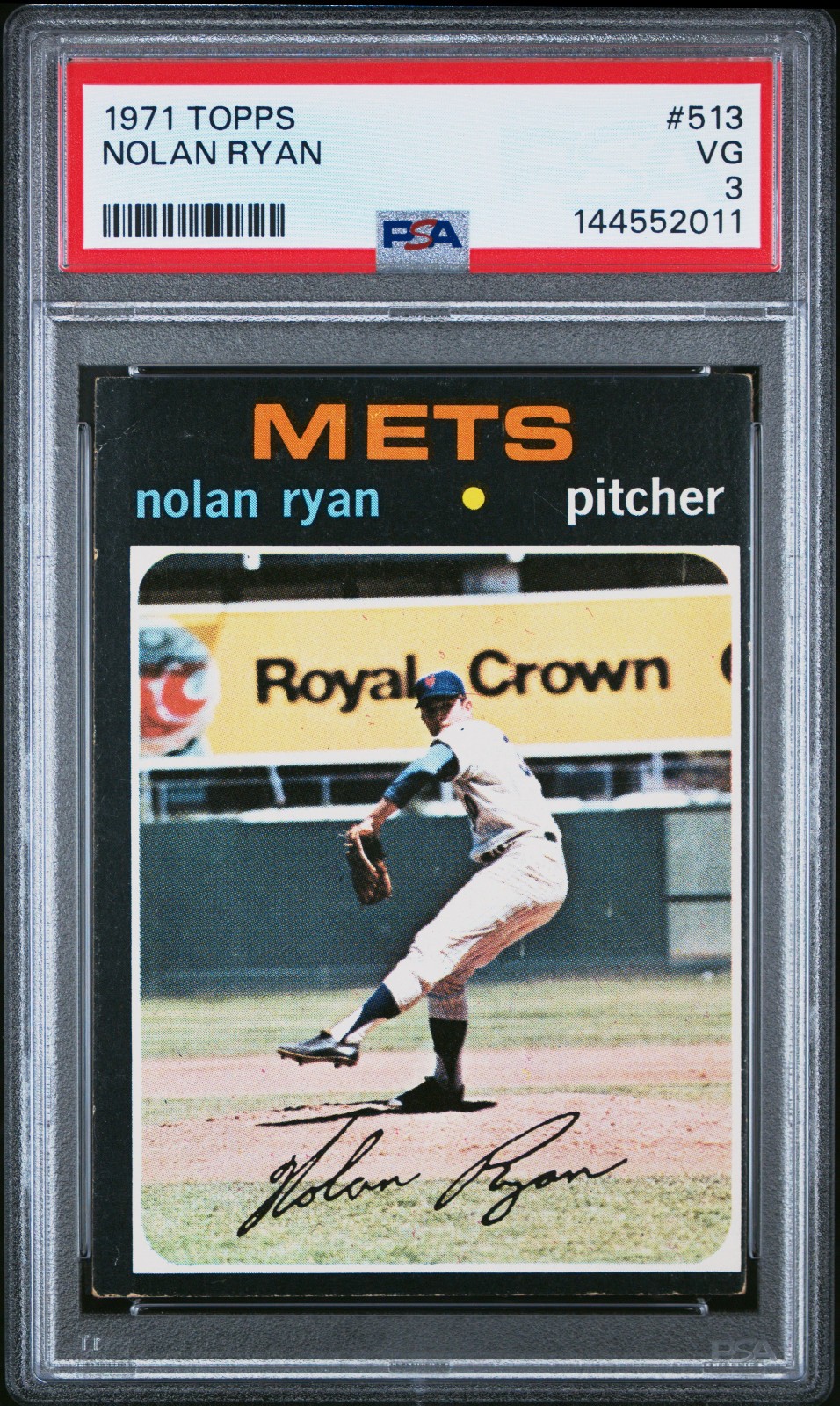 1971 Topps #513 Nolan Ryan PSA 3