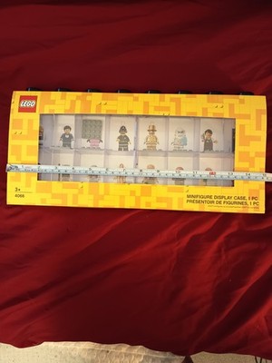 LEGO Storage 4066 Black Brick Minifigure Display Case NEW- 16 Fig Slots Retired 