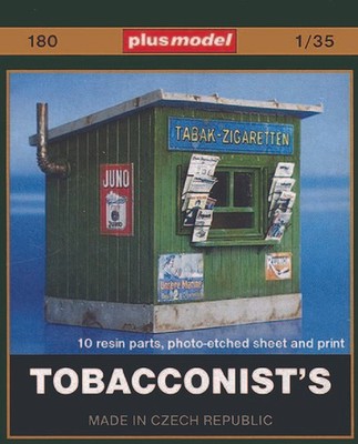 Plus Model 180 - 1:35 Resin Bausatz Zigaretten Kiosk