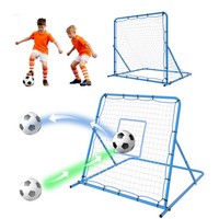 Einstellbar FußBalltor Rebounder Kickback RüCkprallwand Torprallwand FußBall Tor