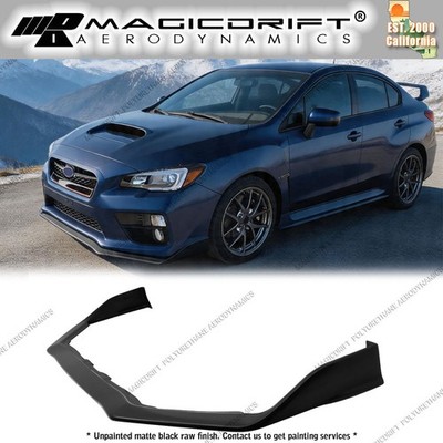 For 15-21 Subaru WRX STI S207 Style Front Bumper Lip Spoiler Unpainted PU