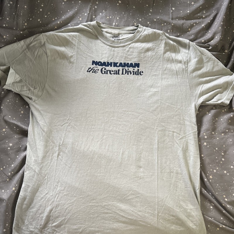 Noah Kahan The Great Divide 2026 Tour T-Shirt Size XL Sage Green Official Merch