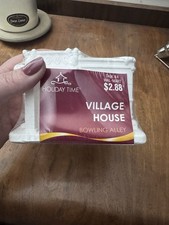 Holiday Time Christmas House Bowling Alley Village Building