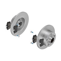 f.becker Bremsscheiben Ø245MM + BremsbelÄGe Hinten FÜR Audi A4 B5 VAG
