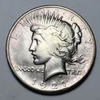 1921 High Relief Peace Silver Dollar In Very Fine Condition