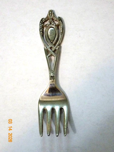 Vintage Sterling Silver Rogers Lunt Bowlen Baby Fork-Monogrammed