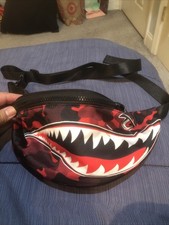 Marsupio unisex stile squalo marsupio borsa da viaggio