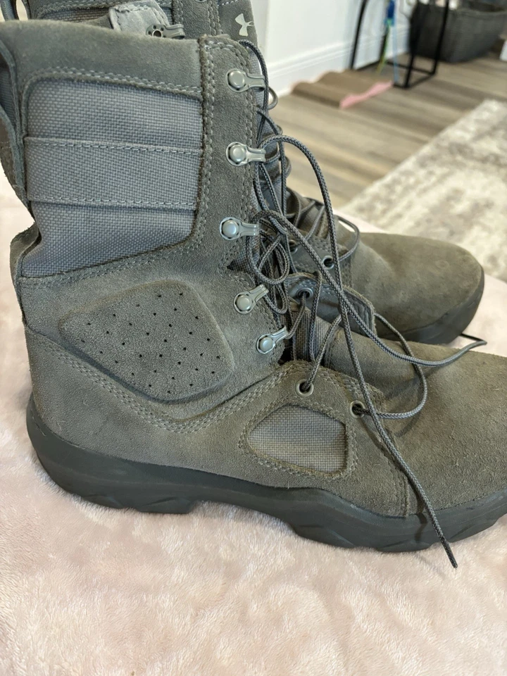 Botas tácticas de cuero Under Armour Micro G Valsetz para hombre 3024009-200 talla 10,5 Foto 4 de 4