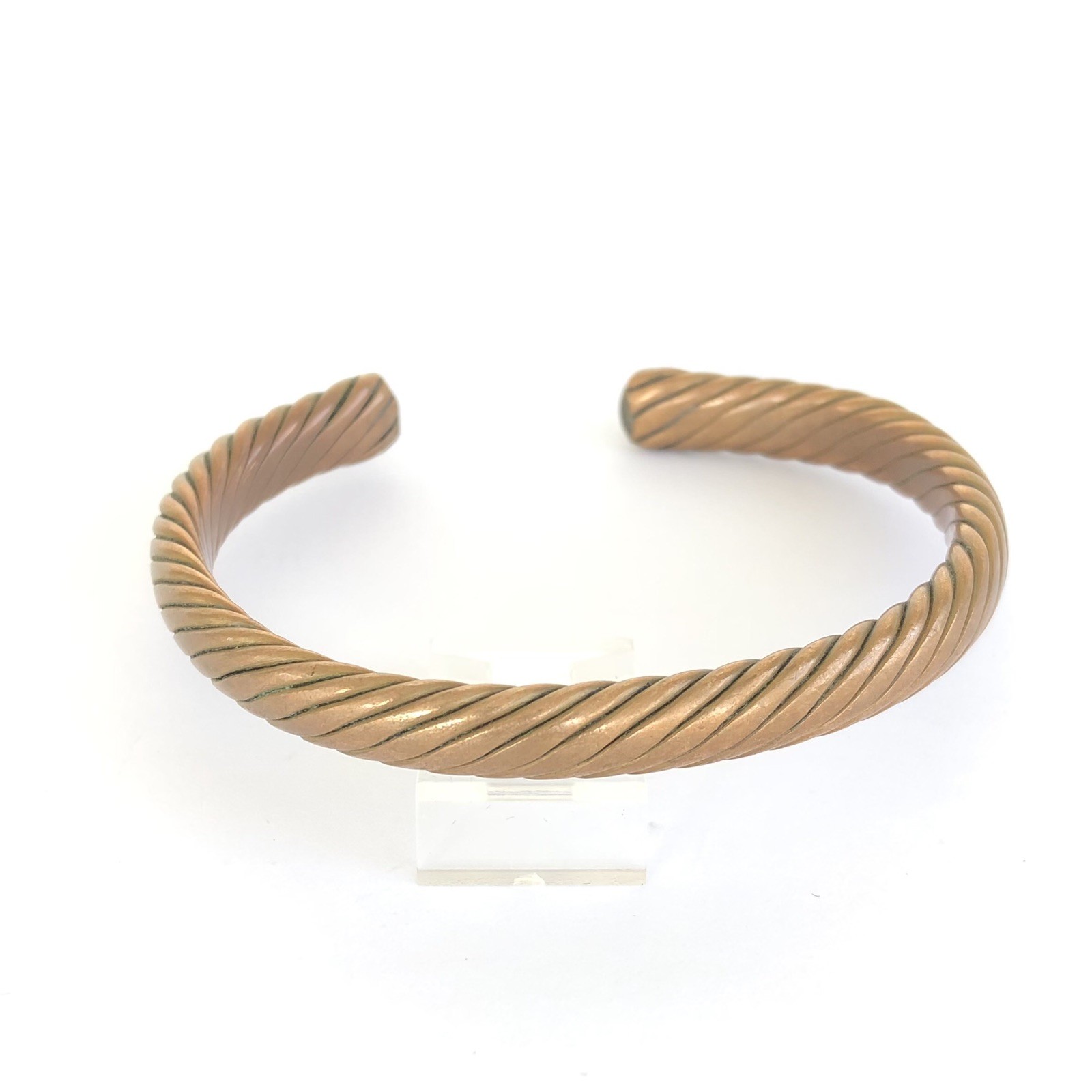 Vintage Solid Twisted Copper Native American Sout… - image 2