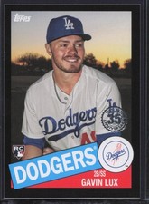 2020 Topps #85-92 Gavin Lux 1985 Baseball 35th Anniversary Black #/299 RC