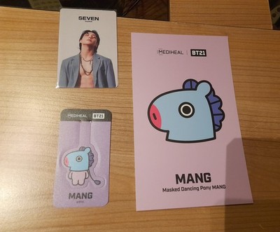 BTS x Medi Heal BT21 Postcard und Bookmark - Set Mang Hobi J-Hope