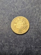 1918 Costa Rica 10 Centimos Foreign Coin #a