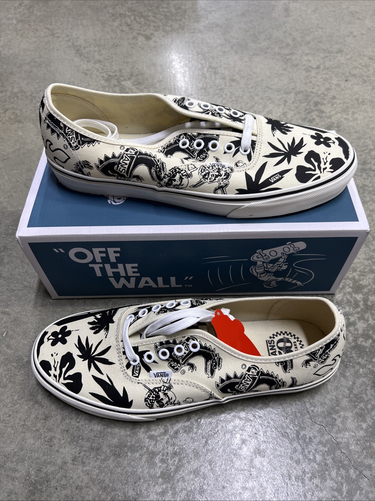 Vans Authentic 50th Anniversary Shoes Doodle Print Mens Size