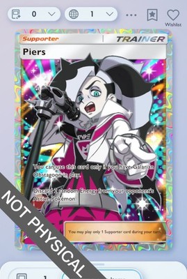 pokemon tcg pocket physical cards Pokemon TCG Pocket - Piers Full Art 2⭐, Fantastical Parade, English