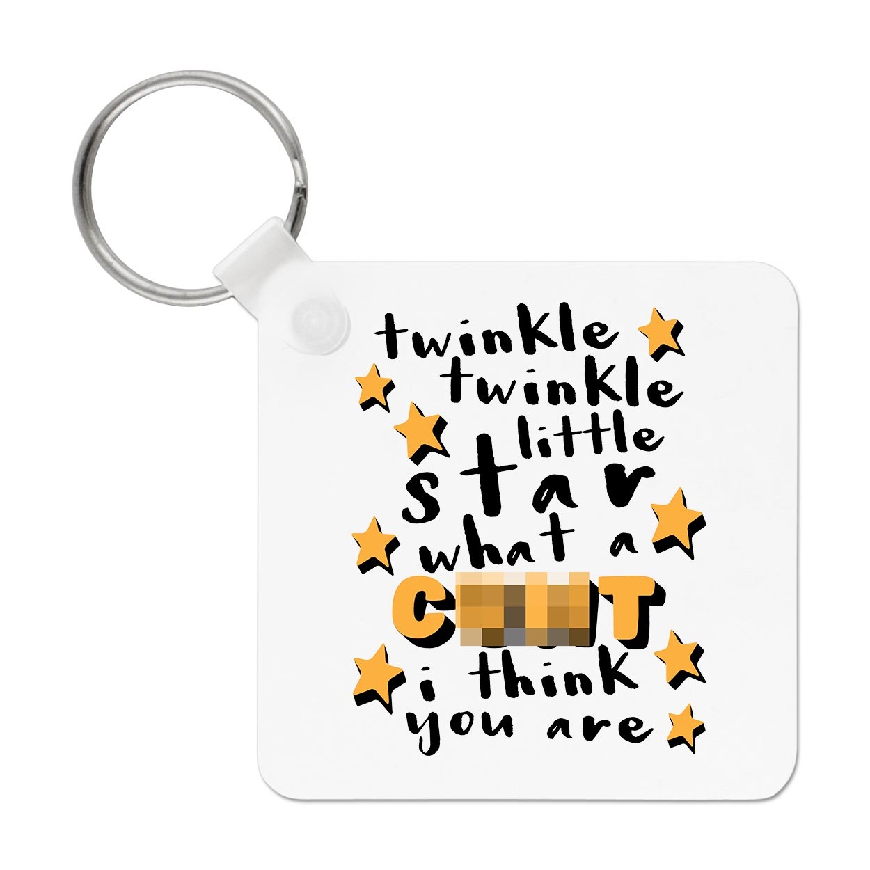 Twinkle Twinkle Little Star What A C*nt I Think You Are Keyring Key Chain Rude
