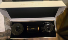 AROMA360 PARIS COLLECTION BLACK-GOLD HOURGLASS DIFFUSER W/ MY WAY OIL NEW NIB