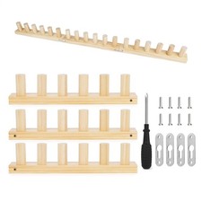 Chunky Blanket Loom 35 Inch Wood Chunky Yarn Loom Thick Yarn Weaving Tool