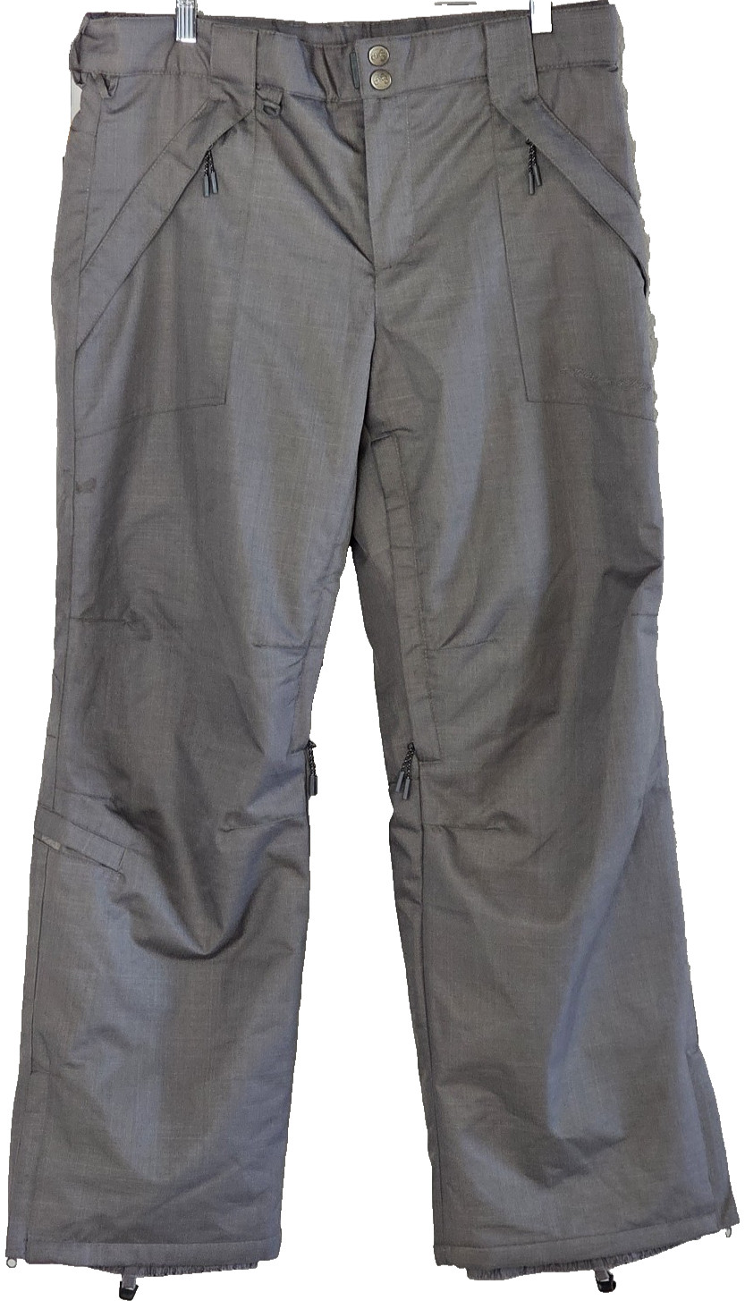 M3 Millennium Three Men&rsquo;s Snowboard Ski Snow Pants Grey Waterproof Vented NWOT L