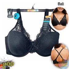 NWT Bali Women's 38DD One Smooth U Comfort Stretch Lace Underwire Bra DF0084