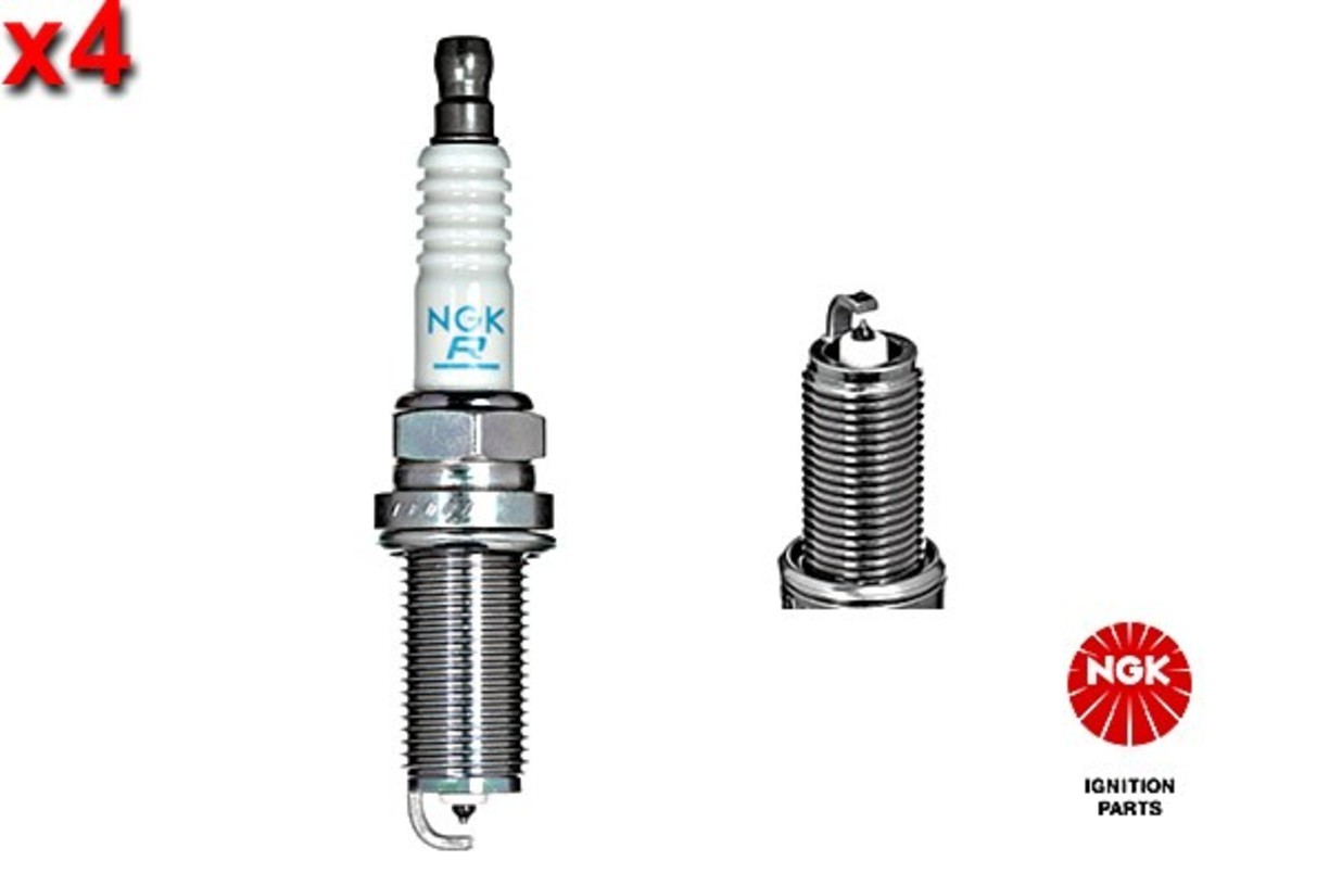 NGK 4x Spark Plug For NISSAN Micra CC III Note 02-13 22401-8H315
