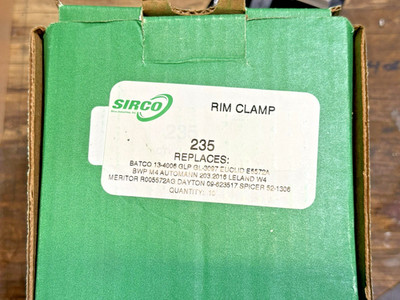 Sirco Rim Clamp 235   Box of 10   Heavy Duty Truck Wheel Clamp   Replaces Merito