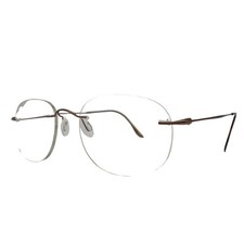 Safilo SAF7800/A Y72 Titanium Rimless 52-20-140 Eyeglasses FRAMES ONLY-VERY GOOD