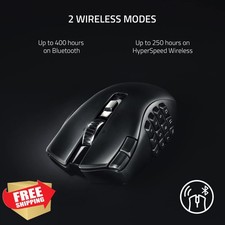 Razer Naga V2 HyperSpeed Mouse da Gioco Wireless, 19 Pulsanti, Focus Pro 30K