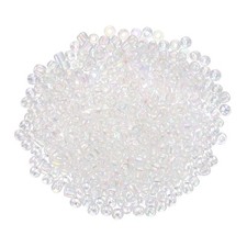 2000 Pcs Glass Seed Beads 3mm Mini Glass Seed Spacer Bead Clear