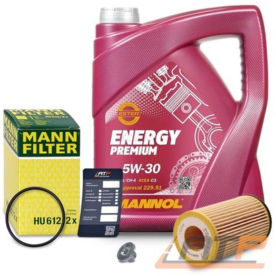 MANN ÖLFILTER + 5l 5W-30 FÜR CHEVROLET OPEL ADAM ASTRA H J CORSA C D E ZAFIRA