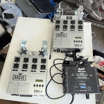 CHAUVET DMX-4 4-Channel DMX Rack Mountable Stage Lighting Dimmer Pack