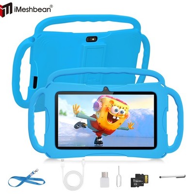 7in Kids Tablet 64G Android 9 Quad Core HD Computer PC Wifi Dual Camera+64GB TF