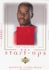 Quentin Richardson 2001-02 Upper Deck UD Reserve NBA Start-Ups Shooting Shirt