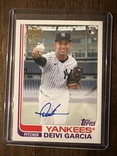 2021 Topps Archives Fan Favorite Autos 1982 Topps Deivi Garcia #FFA-DG (AU, RC) 