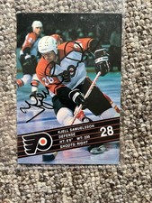 Kjell Samuelsson Philadelphia Flyers 4x6 Signed Postcard Hockey COA